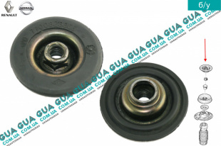 Опора / подушка амортизатора переднего ( проставка пружины верхняя )   