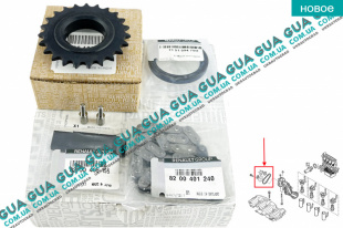 Звёздочка и цепь привода масляного насоса   