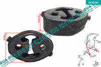 Резинка крепления глушителя ( резиновое кольцо овальное ) 1 шт