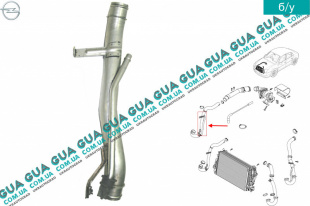 Патрубок интеркулера от турбины к радиатору	   