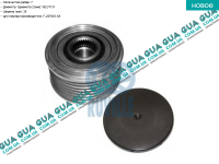 Шкив генератора 7 ручейков ( обгонная муфта, механизм свободного хода )