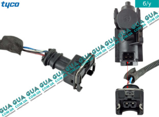 Фишка / разьем / штекер с проводами трансдюсера ( контакт вакуумного клапана турбыни ) 2 контакта   