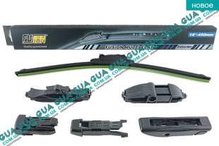 Щетка стеклоочистителя лобового стекла / поводка дворника безкаркасная Multi-flat 18" 450 мм   