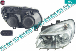 Фара передняя левая ( электрический корректор )   