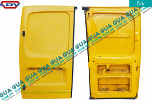 Дверь задняя левая глухая низкая LDV / ЛДВ MAXUS 2005- 2.5CRD (2499 куб.см.)