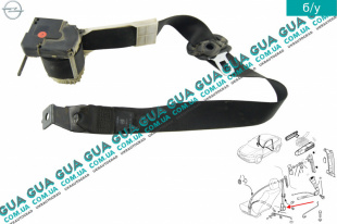 Ремень безопасности инерционный передний левый   