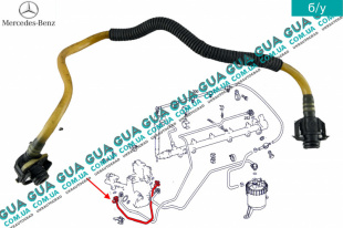 Патрубок / трубка топливной системы ( шланг от насоса низкого давления к клапану отсечки )   