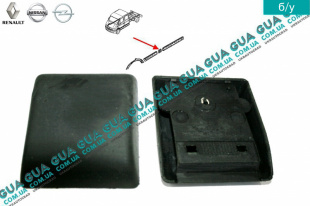 Молдинг ( накладка ) левой боковой части кузова   