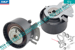 Натяжной ролик ремня ГРМ Fiat / ФИАТ DOBLO 2000-2005 / ДОБЛО 00-05 1.6 16V (1596 куб.см.)