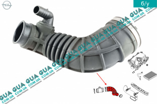 Патрубок воздуха от расходомера к турбине   