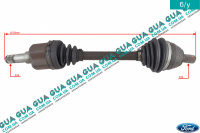 Полуось передняя левая Z 26/36 ( привод в зборе с шрусами ) Volvo / ВОЛЬВО C30 2.0D (1998 куб. см.)