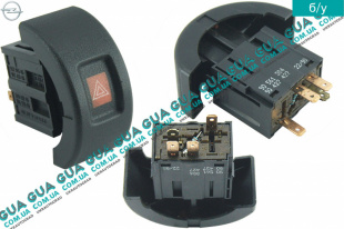 Кнопка аварийной сигнализации Opel / ОПЕЛЬ ASTRA H 2004-2014 / АСТРА 04-14 1.4 (1364 куб.см.)