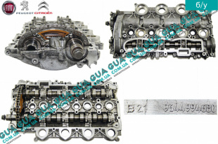 Постель / пенал распредвалов головки блока цилиндров ГБЦ / клапанная крышка  ( в сборе )   