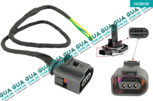 Фишка / разъем  / штекер с проводами ( колодка )  датчика уровня масла  поддона  / давления кондиционера  / вихлопних газов / парковки ( парктроника )   