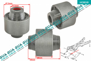 Сайлентблок рычага заднего верхний ( внутренний ) ( 1 шт )   