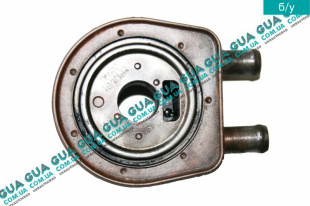 Масляный радиатор ( охладитель / теплообменник масла ) ширин. 48 мм Volvo / ВОЛЬВО V40 2000-2004 1.9DI (1870 куб.см.)