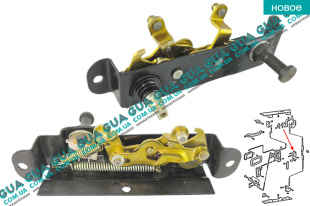 Замок задней двери левый Ford / ФОРД TRANSIT 1985-2000 / ТРАНЗИТ 85-00 2.0 (1993 куб.см)