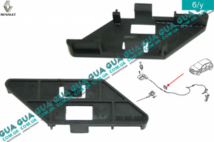 Фиксатор троса капота   