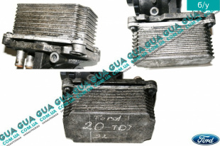 Масляный радиатор ( масляный охладитель / теплообменник ) 9 ребер Ford / ФОРД MONDEO III 2001-2007 / МОНДЕО 3 2.2TDCI (2198 куб.см.)