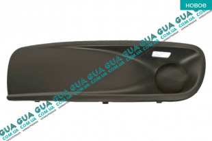 Накладка декоративная / молдинг / листва переднего бампера левая ( вставка без противотуманок ) решетка VW / ВОЛЬКС ВАГЕН TRANSPORTER V 2003- / ТРАНСПОРТЕР 5 03- 2.0TDI (1968 куб.см.)