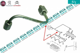 Трубка топливной системы ( от рейки к ТНВД ) Fiat / ФИАТ BRAVO I 1996-2001 / БРАВО 1 1.9JTD (1910 куб.см.)