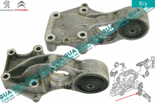 Кронштейн подвесного подшипника полуоси ( промвала )   