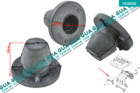 Фиксатор / клипса / подушка крепления декоративной крышки двигателя 1шт