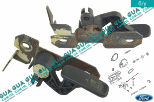 Ручка открывания крышки топливного бака ( лючка )   