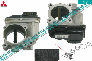 Регулирующая заслонка, подача воздуха / дроссельная заслонка Mitsubishi / МИТСУБИСИ L200 1996-2006 / Л200 96-06 2.5TD 4WD (2477 куб.см.)