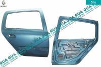Дверь задняя правая Renault / РЕНО CLIO II / КЛИО 2 1.9DTI (1870 куб.см.)