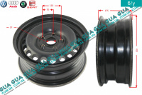 Диск колесный R15 6Jx15H2 ET37 металлический ( стальной / железный )