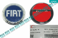Эмблема ( логотип / значок ) "FIAT" D65mm ( синий хром ) Fiat / ФИАТ MAREA 1996-2002 / МАРЭА 1.9TD (1910 куб.см.)