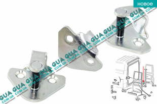 Скоба замка распашной задней / передней / сдвижной  двери ( фиксатор / зацеп / петля ) 1шт.   