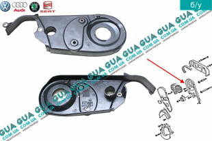 Защита ремня ГРМ верхняя внутренняя   