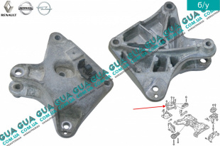Кронштейн крепление подушки двигателя (правый)   
