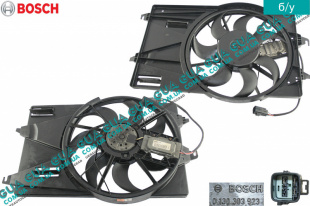 Диффузор основного радиатора ( Вентилятор с моторчиком )   