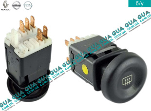 Кнопка обогрева заднего стекла   