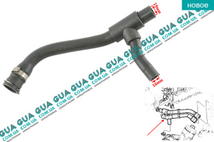 Патрубок / шланг системы охлаждения к радиатору печки ( трубка печки )   
