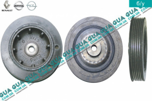 Шкив коленвала демпферный 6 ручейков ( Шкив коленчатого вала )   