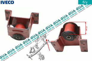 Кронштейн задний крепления рессоры ( однокатковый )   