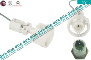 Фишка / разъем с прооводом / штекер / конектор датчика давления масла 1 провод / контакт   