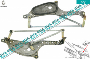 Трапеция дворников ( механизм стеклоочистителей без мотора )   
