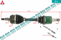 Полуось передняя левая АКПП ( привод в зборе с шрусами ) 30/28 Mitsubishi / МИТСУБИСИ PAJERO III 2000-2006 / ПАДЖЕРО 3 00-06 3.2DI-D (3200 куб.см.)