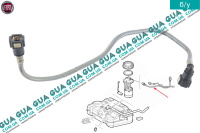 Патрубок / трубка топливной системи / колби ( к датчику уровня топлива в баке )