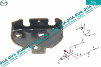 Кронштейн крепления задних тросов ручного тормоза Mazda / МАЗДА 323 F 1998-2004 1.4 (1324 куб.см.)