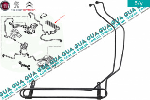 Патрубок / трубка топливной системы / радиатор охлаждения топлива    