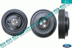 Шкив коленвала демпферный 7 ручейков ( Шкив коленчатого вала ) Ford / ФОРД TRANSIT 2006- / ТРАНЗИТ 06- 2.2TDCI (2198 куб.см.)