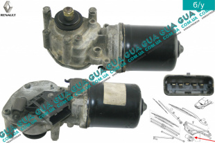 Моторчик стеклоочистителя ( электродвигатель дворников )   