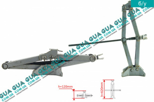 Домкрат 1000кг Volvo / ВОЛЬВО S60 2.0T (1984 куб.см.)