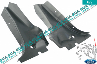 Внутренняя обшивка ( молдинг ) накладка стойки средней правой нижняя часть Ford / ФОРД ESCORT 1992-1995 / ЭСКОРТ 92-95 1.8i 16V (1796 куб.см. )